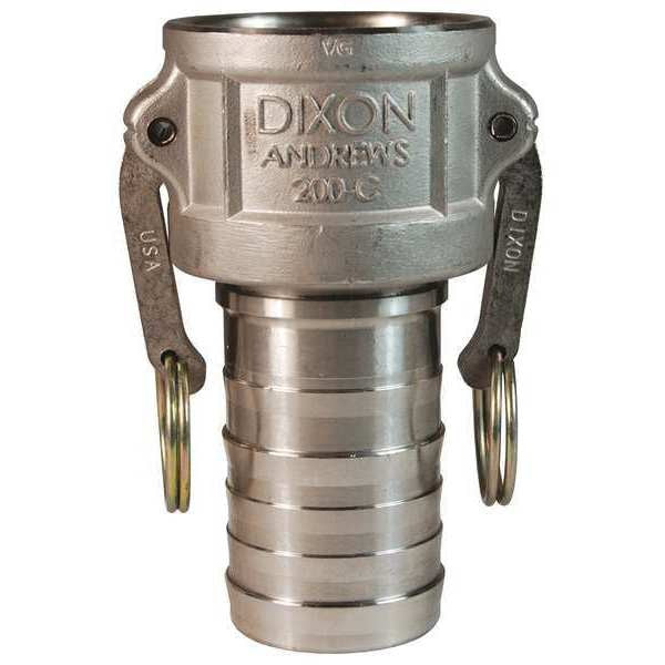 Cam/Groove Coupler x Hose, Shank, 2