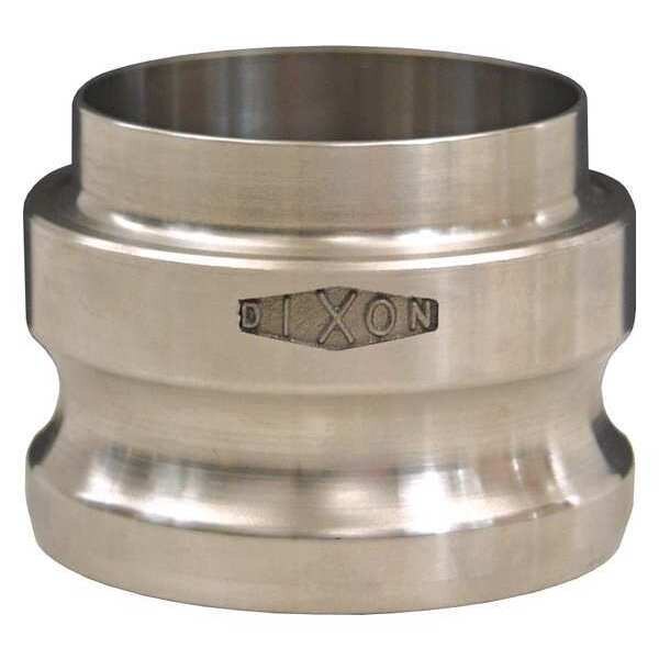 Cam and Groove Adapter Butt Weld, SS, 3
