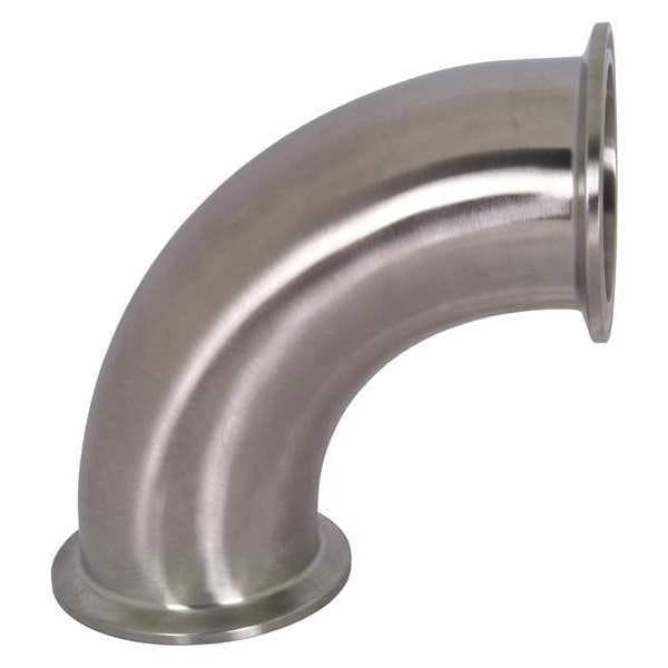 Clamp Elbow 90deg., 316L, SS, 3