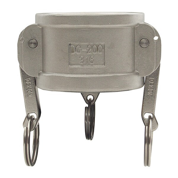 Cam and Groove, Dust Cap, SS, 1/2