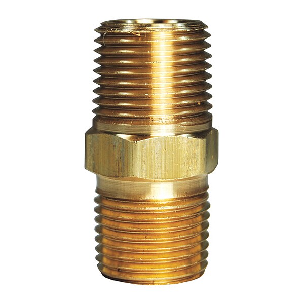 Brass Dryseal Nipple, MNPTF x MNPTF, 3/4