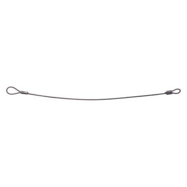 2 Loops Lanyard, 15 in, Steel, PVC Coated