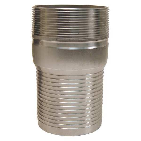 King Nipple NPT Threaded Aluminum, 4