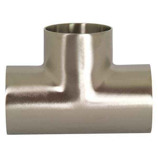 Polished Short Weld Tee 304SS, 3
