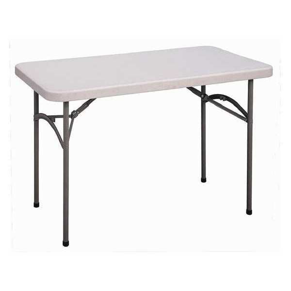 Rectangle Economy Blow Molded Folding Utility Table, 24