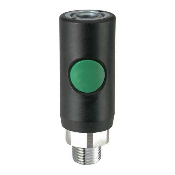 High Flow Safety Coupler, 1/4 In MNPT