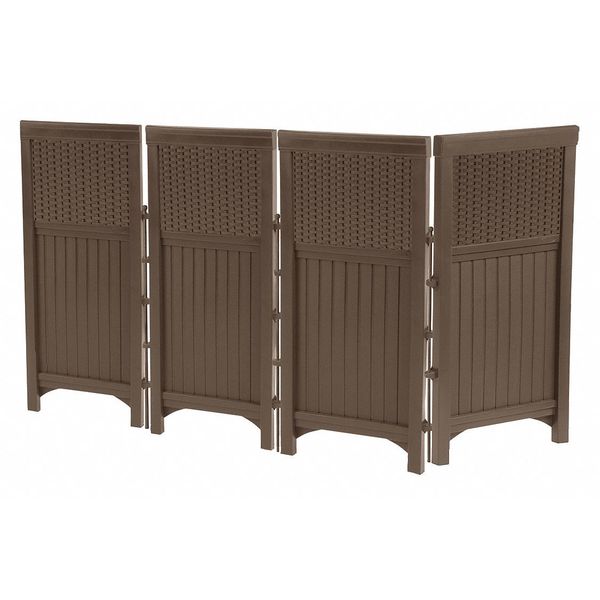 Resin Wicker Outdoor Screen Enclosure, Java