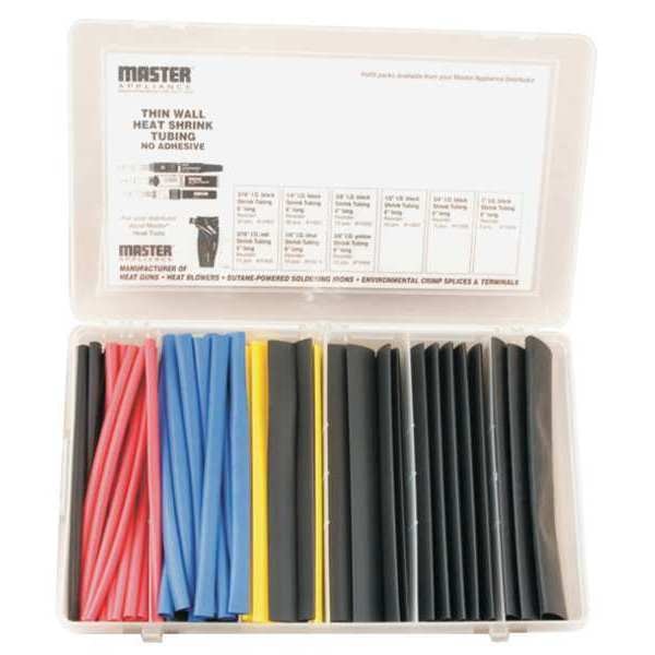 Shrink Tubing, Thin Wall, 9 Items, 103 pcs.