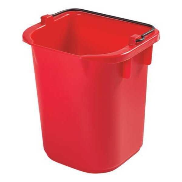 Disinfecting Pail, 5 qt, Red
