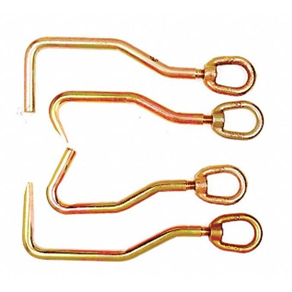 Sheet Metal Hooks, Assortment, 4 pcs.