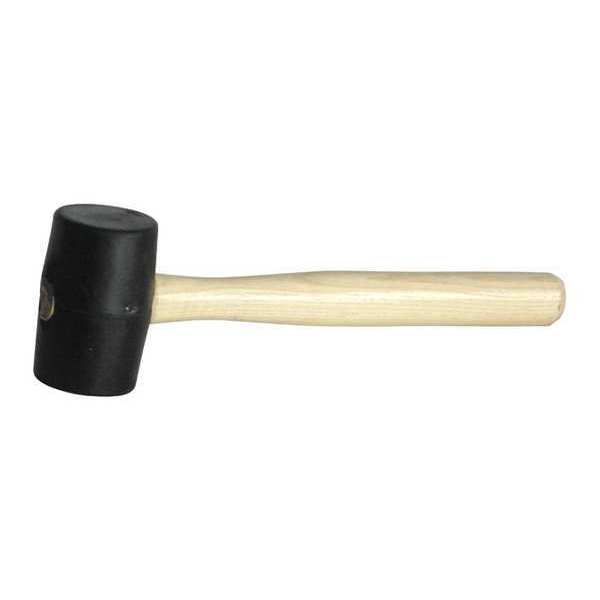 Mallet, Rubber, 12 oz., Black