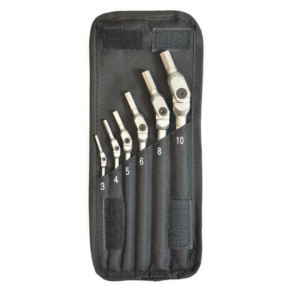 6 Piece Metric Long Handle Hex Key Set, 00010