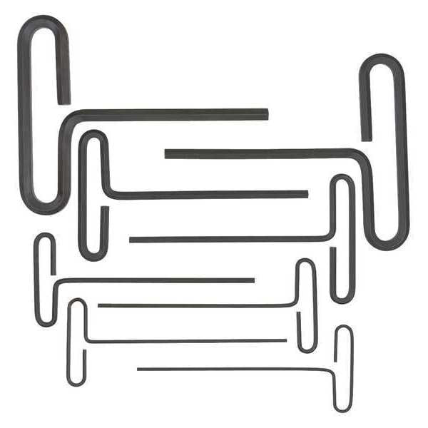 8 Piece Metric T-Shape Hex Key Set, 15487