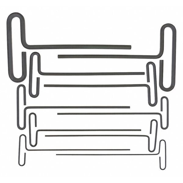 10 Piece SAE T-Shape Hex Key Set, 15538