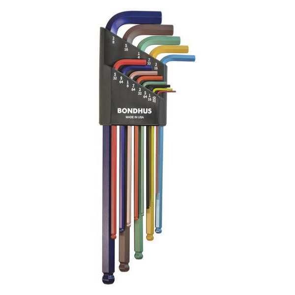 13 Piece SAE L-Shape Hex Key Set, 69637