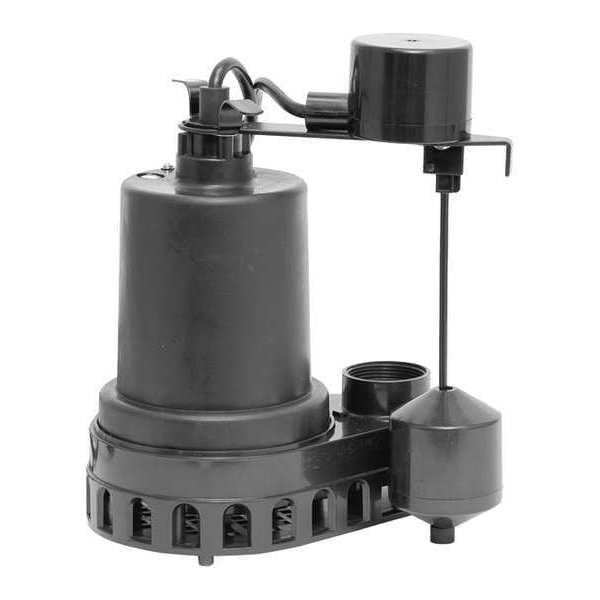 Sump Pump, Cast Iron, 1/2 HP