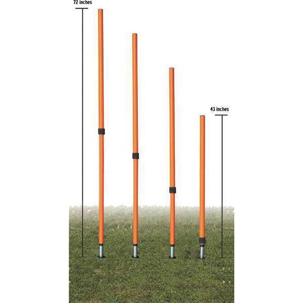 Agility Pole Set, Adjustable, PK4