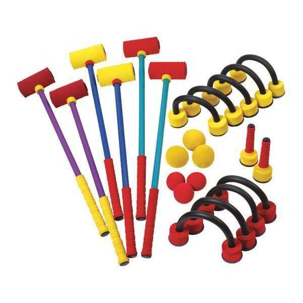 Foam Croquet Set, 6 Colors, Carrying Case