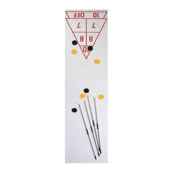 Economy Shuffleboard Set, Ct, Cues Discs