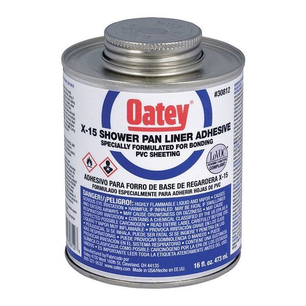 Bonding Adhesive, Low VOC PVC, X-15, 16 oz.