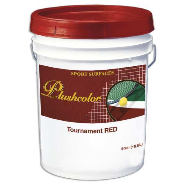 5 gal. Surface Coating, Plushcolor, Red, 5 gal., Red, Water Base
