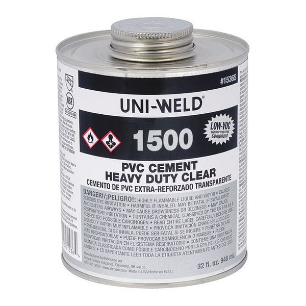 Heavy Duty Cement, Clear, PVC
