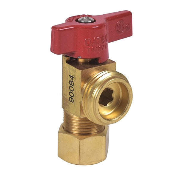 Valve-1/4 Turn, Short, w/UNS, Red Nut