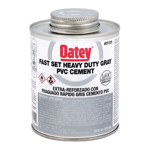 PVC HD Fast Set, Gray, gal.