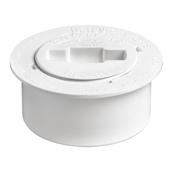 PVC Recessed Cleanout Plug, 3