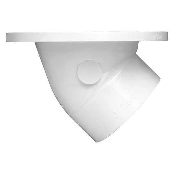PVC Swivel Closet Flange, 45 deg