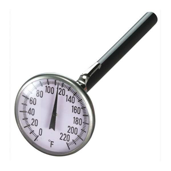 Analog Dial Pocket Thermometer, 0 Degrees to 220 Degrees F