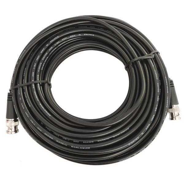 BNC Cable, RG59/U, Male/BNC Male, 50 ft