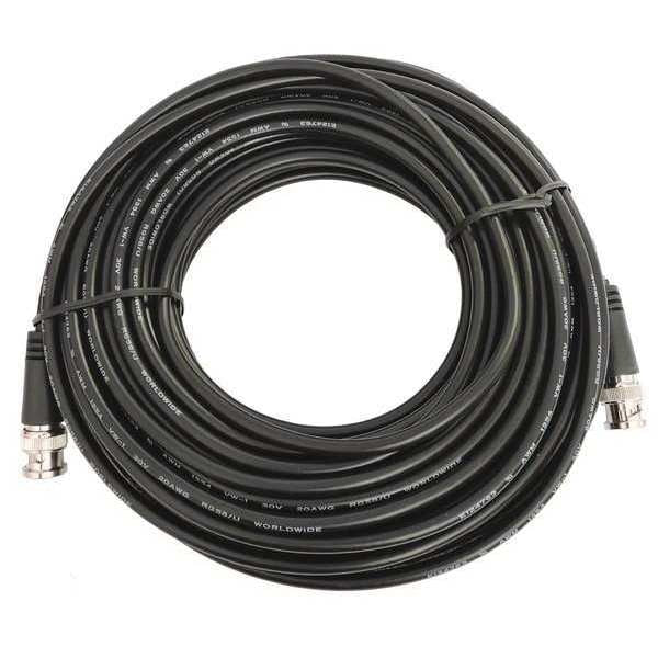 BNC Cable, RG59/U, Male/BNC Male, 75 ft