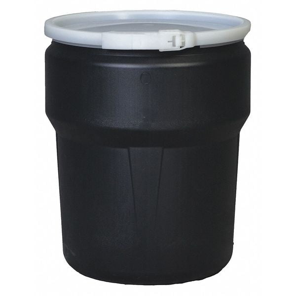 Open Head Poly Drum, w/Lock Ring, 10 gal., 10 gal, High-Density-Polyethylene