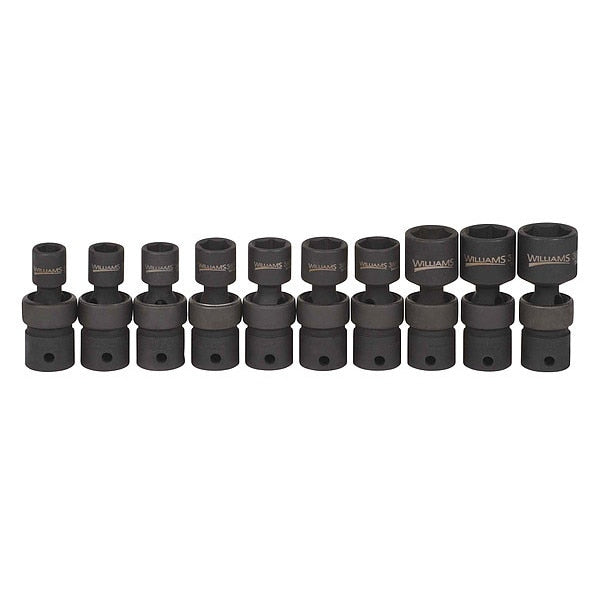 Williams Universal Impact Socket Set, 3/8
