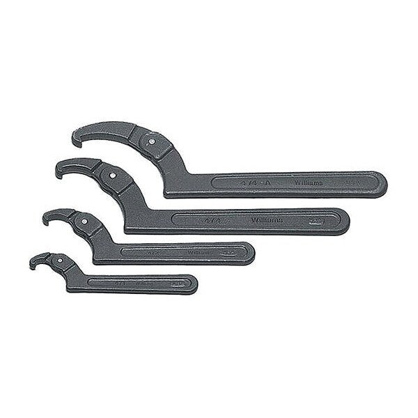 Williams Adjustable Hook Spanner, 3/4 To 2