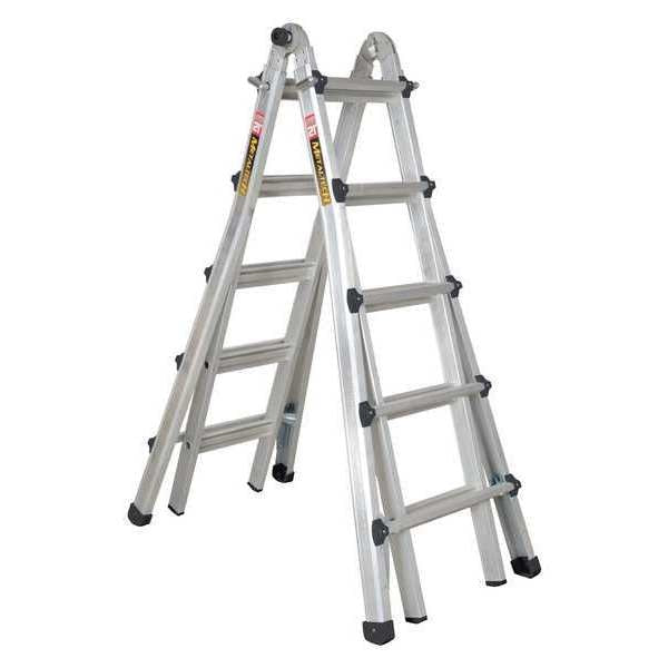 22 ft. Multiposition Ladder, Grade 1A, Alum, 21 ft, Aluminum