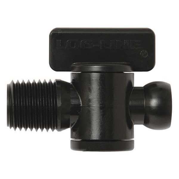 Male NPT Valve, Black, 1/4