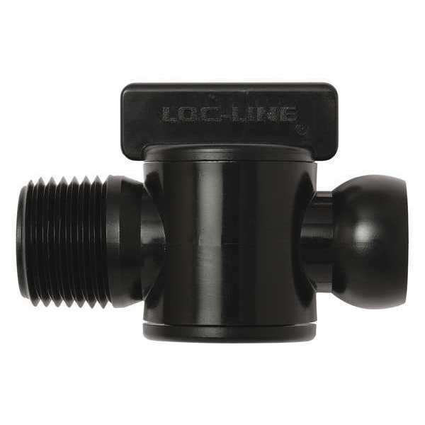 Male NPT Valve, Black, 1/2