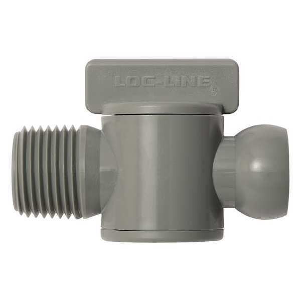 Male NPT Valve, Gray, 1/2