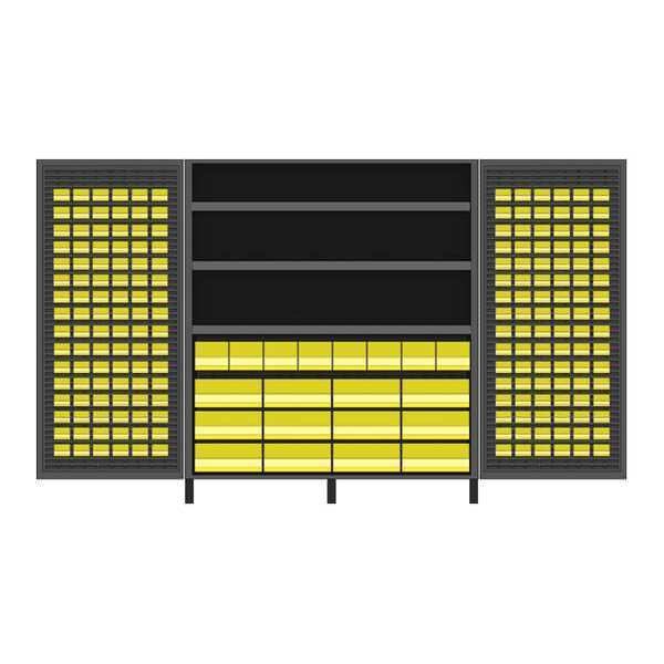Extra Wide Storage Cabinet, 72 in W, 24 in D