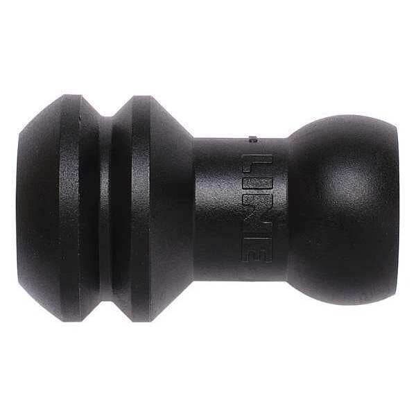 Short Lathe Adapters, 15mm, Black, PK20