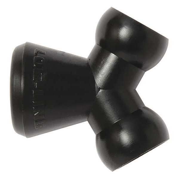 Y Fitting, Black, 1/4