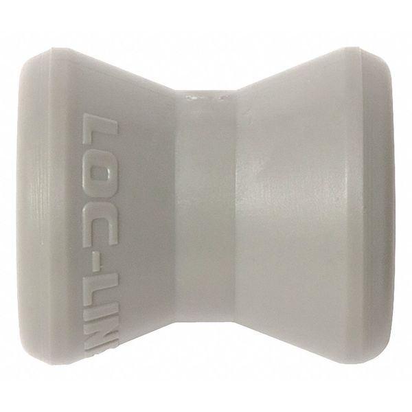 Double Socket, Gray, 1/4