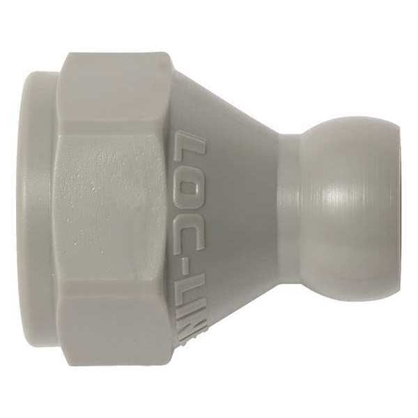 Flare Nut Adapter, Gray, 3/8