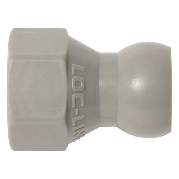 SAE Flare Nut Adapter, Gray, 1/4