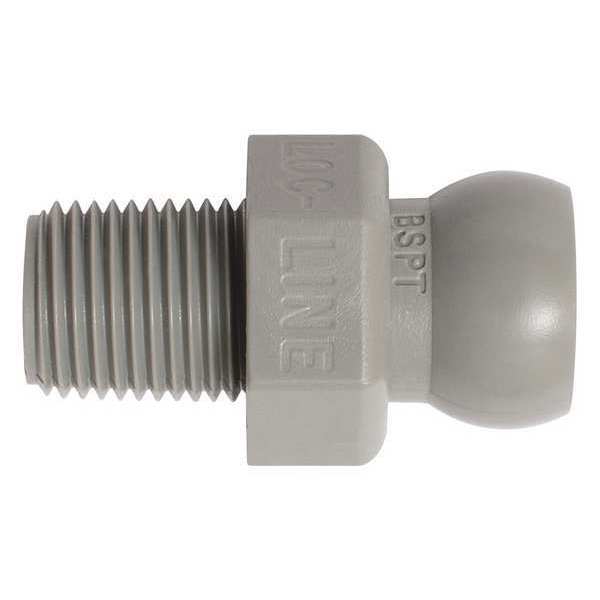BSPT Connector, Gray, 1/8