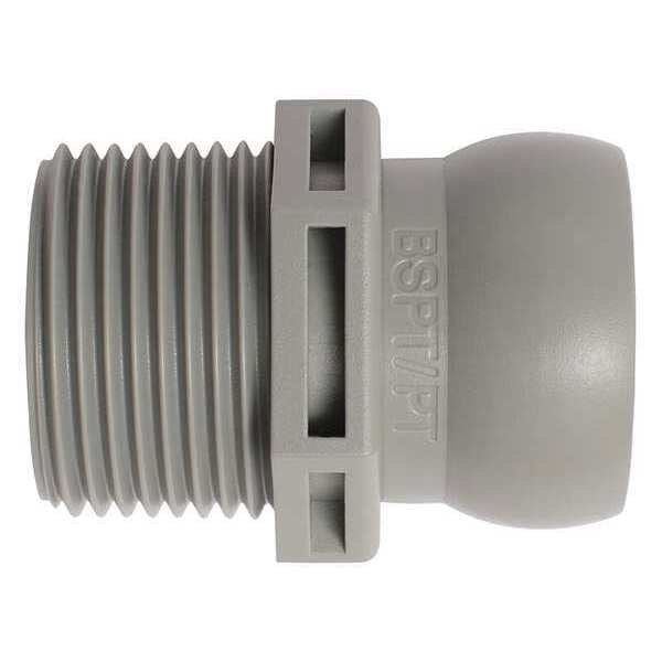 BSPT Connector, Gray, 3/4