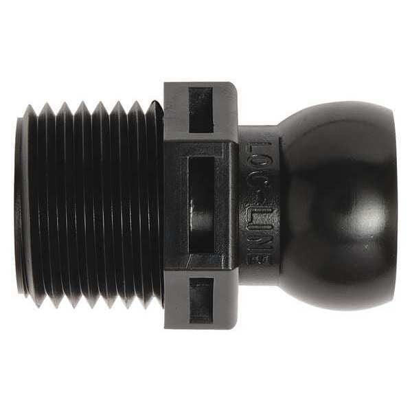 NPT Connector, Black, 1/2