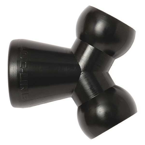 Y Fitting, Black, 1/2